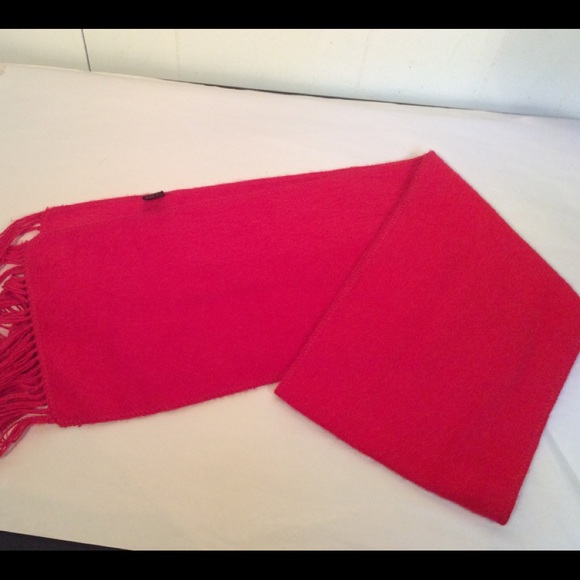 Alpaca Camargo scarf rich red color made in Peru Womens Unisex - Picture 4 of 6